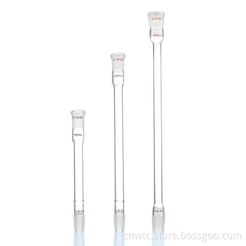 Glass Air Condenser Tubes - Standard Port 19/24 - 100mm to 500mm - Experimental Cooling Tube